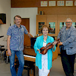 Thomas Doll (musikalischer Leiter), Annelie Siebert-Mederer (Gesangsdozentin), Markus Müller (Geschäftsführer)